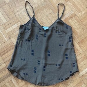 Wilfred Olive and Black Silk Camisole